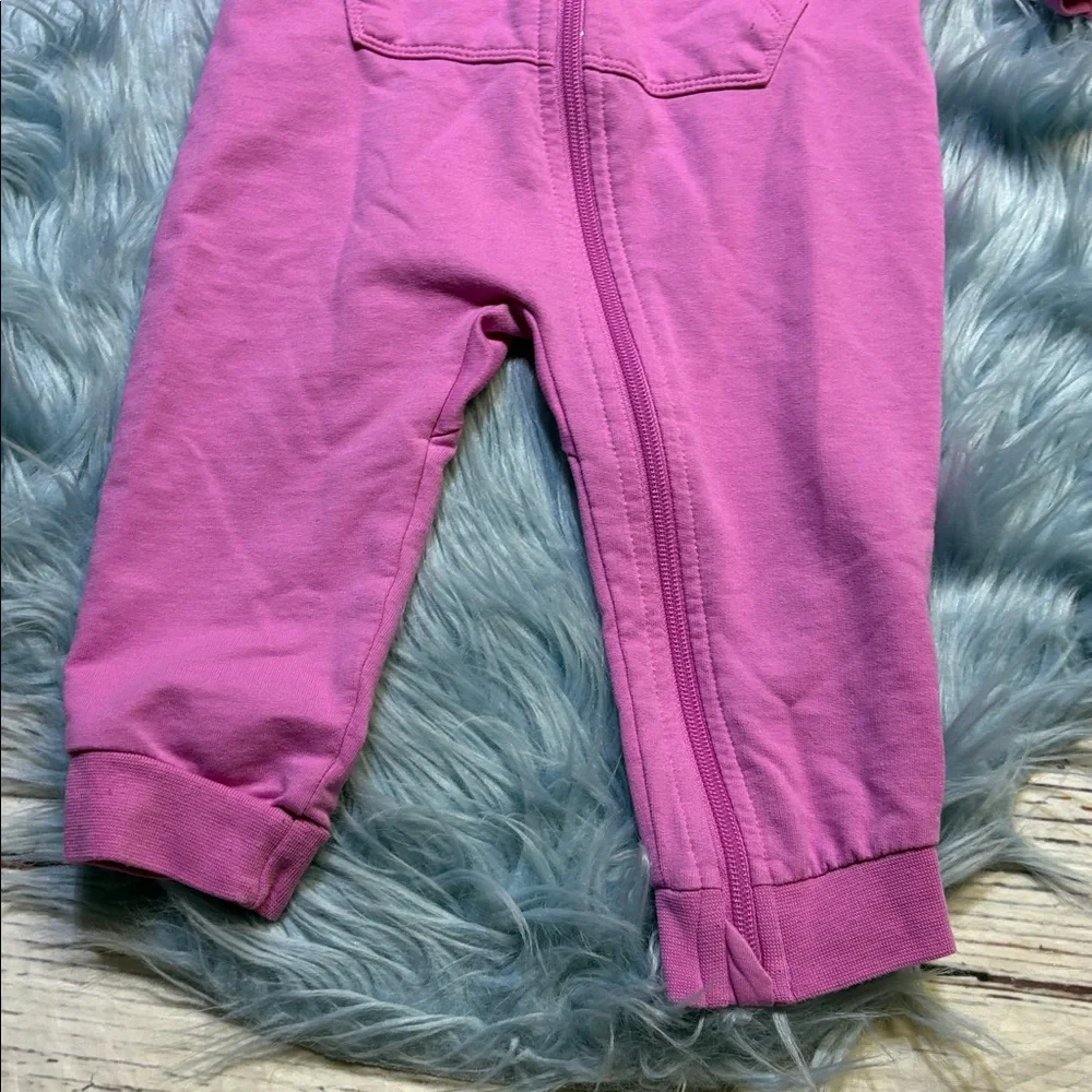 Nike Girls Pink Hooded Onsie Sz 18M
